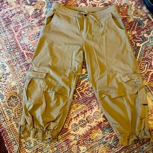 Prana Brand Khaki Cargo Yoga Pants size XL